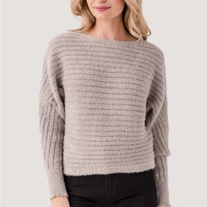 NWT RD Style Taupe and Black Dolema Pullover Sweaters